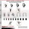 Service Caster 3 Inch 316SS Black Poly Swivel 1 Inch Expanding Stem Caster Set Lock Brake SCC-SS316TTLEX20S314-PPUB-BLK-1-4 - alternate 2
